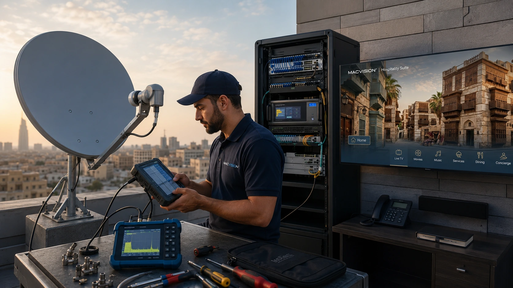 كيف يسبب عدم ضبط طبق القمر الصناعي تجمد قنوات IPTV