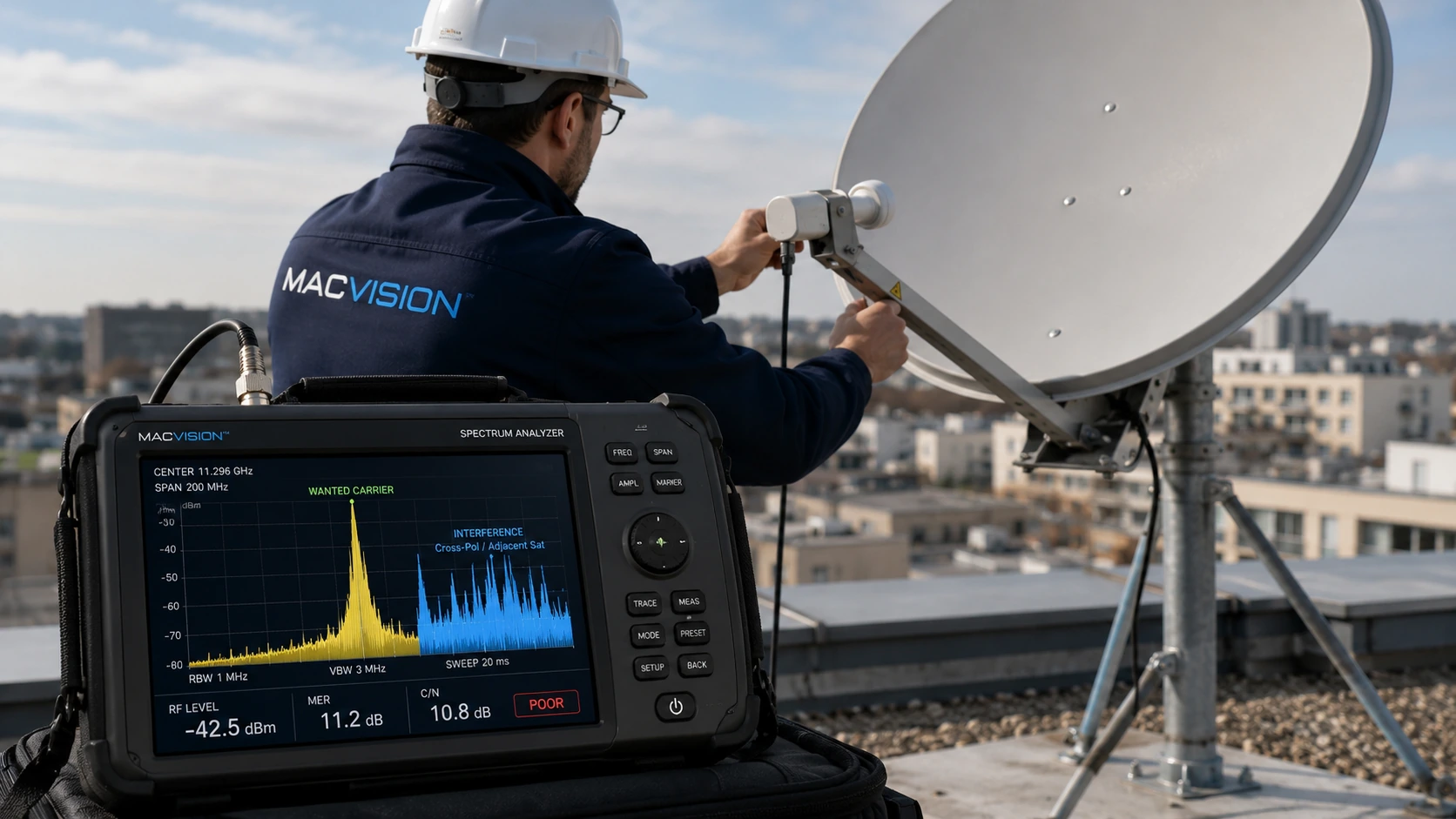 تداخل الأقمار ومشكلات الاستقطاب المتقاطع في استقبال IPTV