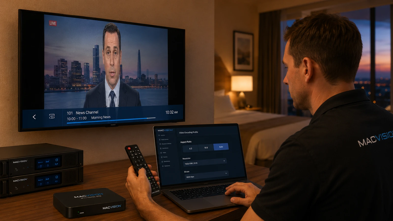 لماذا تظهر بعض قنوات IPTV بنسبة عرض إلى ارتفاع غير صحيحة