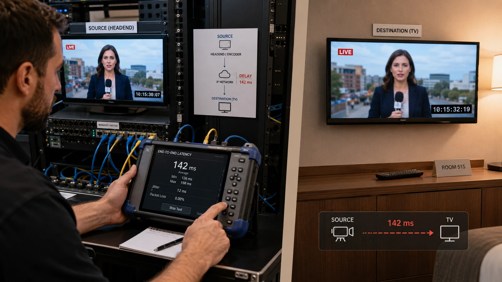 زمن التأخير العالي في شبكات IPTV: متى يؤثر على البث المباشر