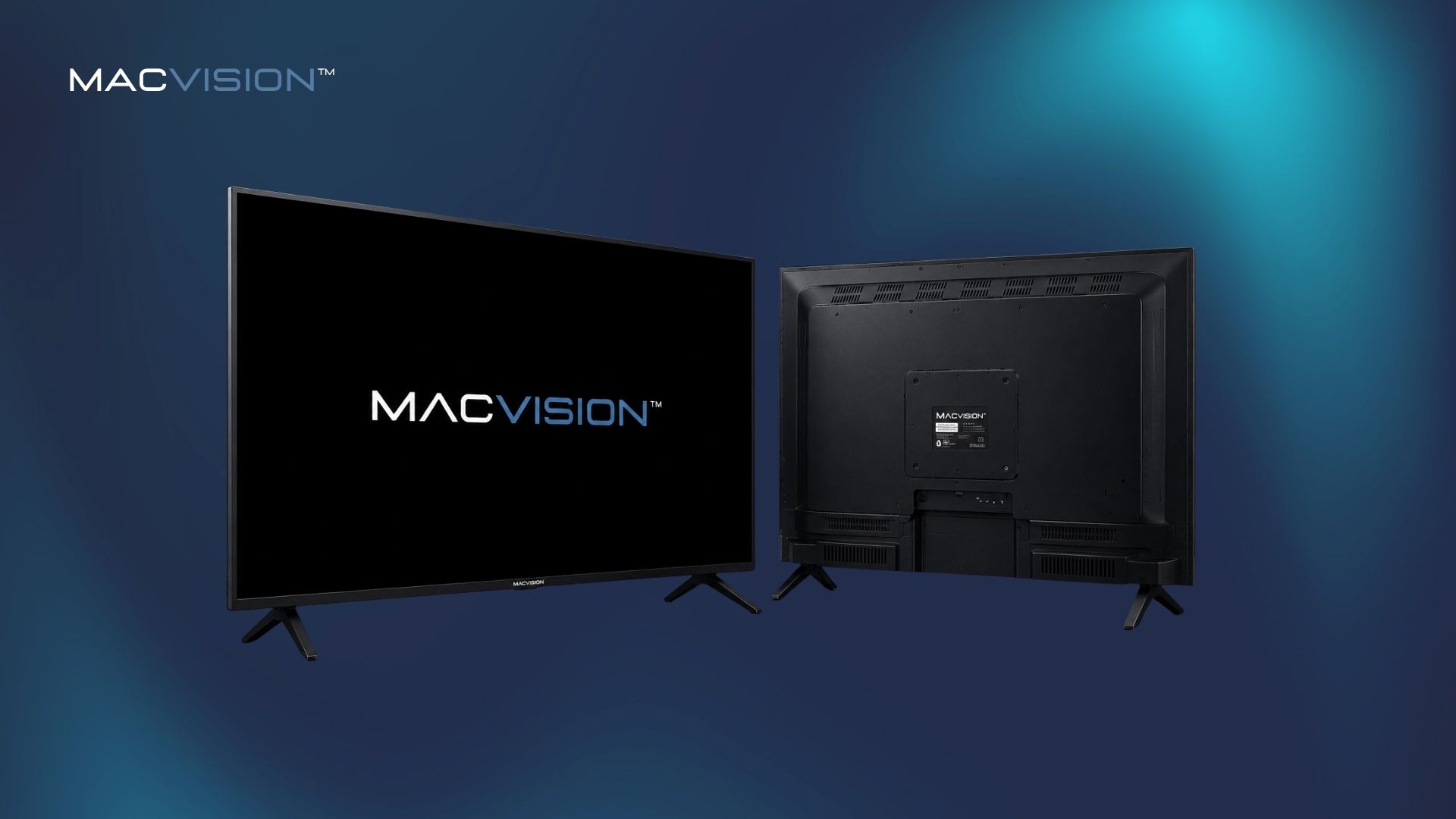 MACVISION Smart TV rear view and connectivity